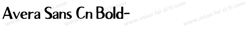 Avera Sans Cn Bold字体转换